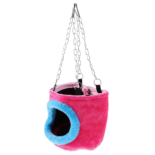 Angoily Kuschelhöhle Für Kleintiere Wärmespeichernde Hängematte Für Squirrel Chinchilla Meerschweinchen Ratten s Zufällige Farbe von Angoily