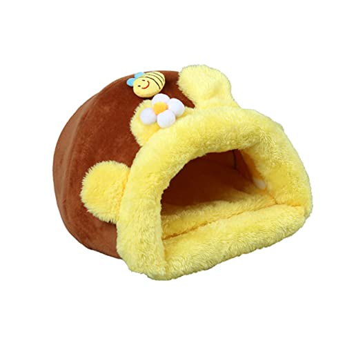 Angoily Entzückendes Tierhaus Mit Bienenmotiv Weich Und Warm Für Eichhörnchen Hamster Meerschweinchen Angoily Entzückendes Tierhaus Mit Bienenmotiv Weich Und Warm Für Eichhörnchen Hamster Meerschweinchen von Angoily