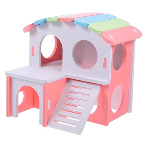 Angoily Hamsterhaus Mit Leiter Und Nest Meerschweinchenvilla Rattenspielzeug Material Und Sicher von Angoily