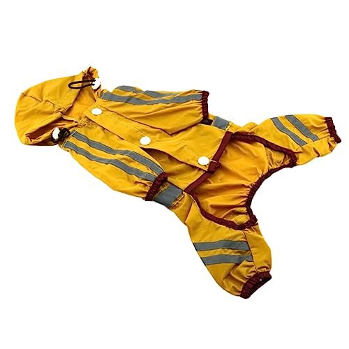 Angoily PVC-Regenmantel Für Hunde Klein Und Mittelgroß Für Welpen Haustier Regenbekleidung Atmungsaktive Regenjacke Gelb M Angoily PVC-Regenmantel Für Hunde Klein Und Mittelgroß Für Welpen Haustier Regenbekleidung Atmungsaktive Regenjacke Gelb M von Angoily