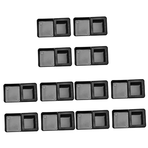 Angoily 3 Sets Kleiner Futternapf für Reptilien Cricket-napf Farbe Schwarz und Pflegeleicht 4 Stück X 3 von Angoily