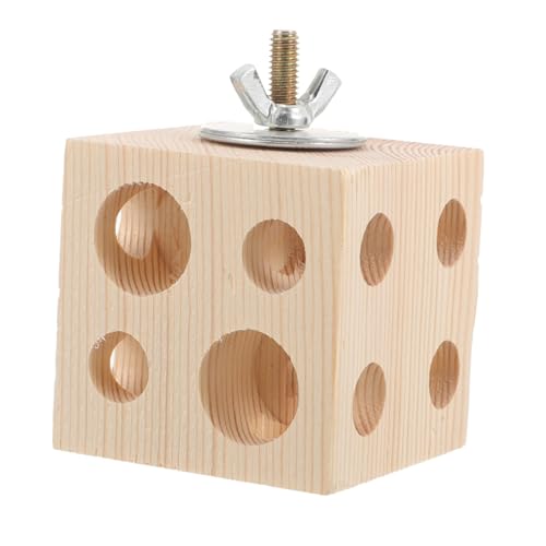 Angoily Holzspielzeug Für Vögel Interaktives Kaublock Für Papageien Und Wellensittiche Mehrloch-Design Zum Kauen Und Spielen Im Käfig Fördert Bewegung Und Intelligenz Angoily Holzspielzeug Für Vögel Interaktives Kaublock Für Papageien Und Wellensittiche Mehrloch-Design Zum Kauen Und Spielen Im Käfig Fördert Bewegung Und Intelligenz von Angoily