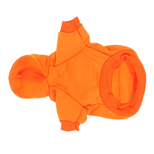 Angoily Warmes Kostüm Für Hunde Haustier Warme Kleidung Feine Verarbeitung Größe Xs Orange von Angoily