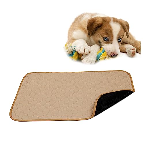 Angoily Washable Dog Cat Pee Pads wasserdichte Wiederverwendbare Unterlage Für Haustiere s Beige Rutschfestes Design Für Welpen Und Katzen Schützt Boden Vor Verunreinigungen Angoily Washable Dog Cat Pee Pads wasserdichte Wiederverwendbare Unterlage Für Haustiere s Beige Rutschfestes Design Für Welpen Und Katzen Schützt Boden Vor Verunreinigungen von Angoily