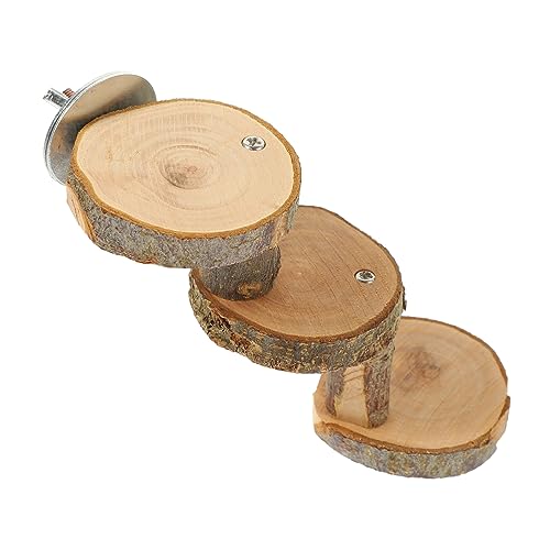 Angoily Papageienständer Vogelsitzstange Papageienkäfig Hängeleiter Hamsterleiter Spielzeug Vogelkletterleiter Holzspielzeug Für Kleintiere von Angoily
