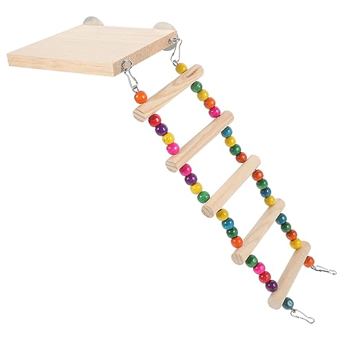 Angoily Papageienleiter-Spielzeug Von Parrot Climbing Step Ladder Holzspielzeug Papageien-trainingsleiter Papageien-trittleiter-Spielzeug Für Übungen von Angoily