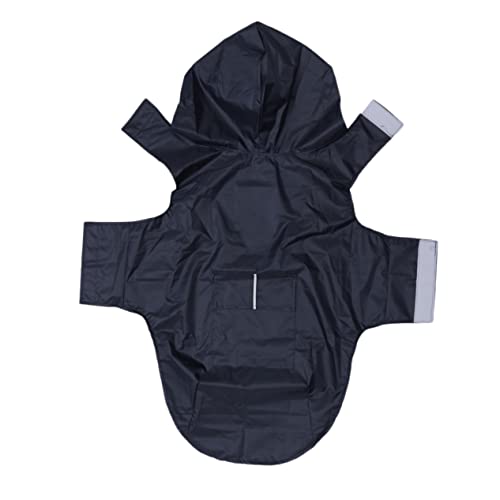Angoily Regenmantel Für Haustiere Aus Outdoor-Material Und Atmungsaktive Regenjacke Für Hunde Mit Kapuze Schwarz 4XL Angoily Regenmantel Für Haustiere Aus Outdoor-Material Und Atmungsaktive Regenjacke Für Hunde Mit Kapuze Schwarz 4XL von Angoily