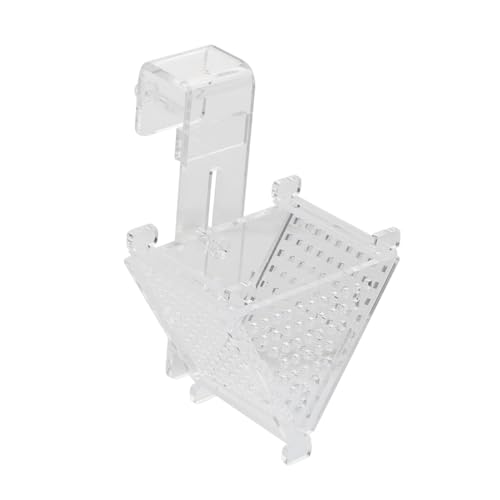 Angoily Acryl Rot Mückenlarven Fütterung Tasse Mückenlarven Behälter Form Fisch Feeder Rot Aquarium Lebensmittel 1pc von Angoily