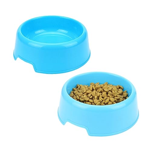Angoily Rutschfester Futternapf für Haustiere, leicht, Kunststoff, für Futter und Wasser, für Katzen und Welpen, einfache Materialien, Blau, 2 Stück Angoily Rutschfester Futternapf für Haustiere, leicht, Kunststoff, für Futter und Wasser, für Katzen und Welpen, einfache Materialien, Blau, 2 Stück von Angoily