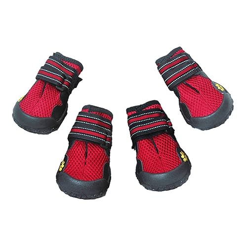 Angoily Schuhe für hundepfoten Hunde Schuhe Dog Shoes Haustierschuhe Haustier-Hundeschuhe Stiefel für Hunde Hundestiefel der Hund Netzschuhe von Angoily