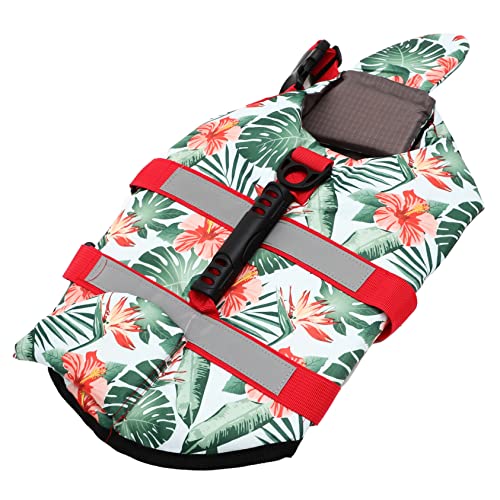 Angoily Weste mit Griff für Hunde Welpen Hunde Polyester Hai-Form Rettungsgriff für Wassersport von Angoily