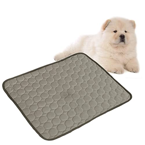 Angoily Kühlmatte Für Haustiere Selbstkühlendes Hundebett Atmungsaktive Sommerdecke Für Katzen Und Hunde Kaffee Farbe Waschbar rutschfest Für Drinnen Und Draußen von Angoily