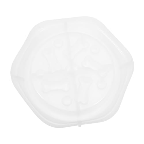 Angoily Silikon Pet Bowl Form Flexibel Glatt DIY Kreativnapf Bastelset für Katzen Hunde Personalisierbar mit Glitzerpulver Mica Pigment Getrockneten Blumen von Angoily