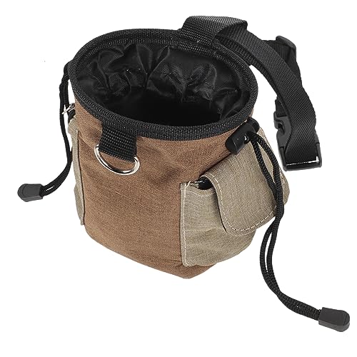 Angoily Snackpaket für Haustiere tragbare Leckerlitasche Haustier-Snack-Gürteltasche Snack-Taschen Welpe Outdoor-Hundeversorgung Tasche für hundeleckereien Ohne Hündchen Hundebedarf Kaffee von Angoily