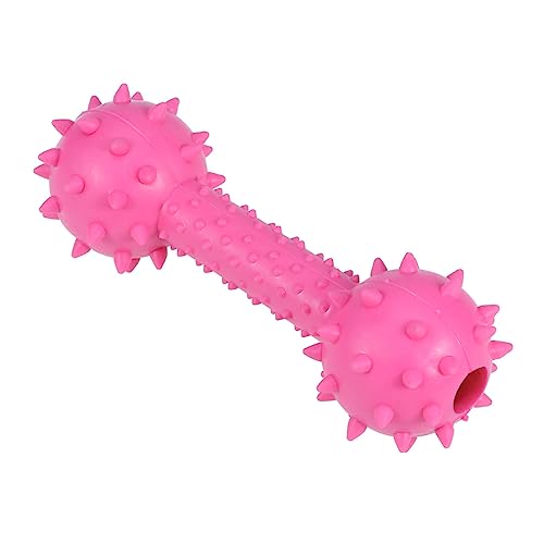 Angoily Hunde Gummi Spielzeug Mit Quietscher Molar Kauen Barbell Für Zahnpflege Interaktive Trainingsspielzeuge Rosy Für Kleine Und Mittlere Haustiere Angoily Hunde Gummi Spielzeug Mit Quietscher Molar Kauen Barbell Für Zahnpflege Interaktive Trainingsspielzeuge Rosy Für Kleine Und Mittlere Haustiere von Angoily