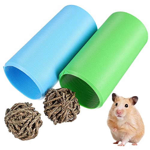 Angoily Flexible Kunststoffröhrentunnel Für Hamster Rennmäuse Meerschweinchen Mäuse Haustiertunnel Mit Versteckmöglichkeiten Und Bewegungsspielzeug von Angoily