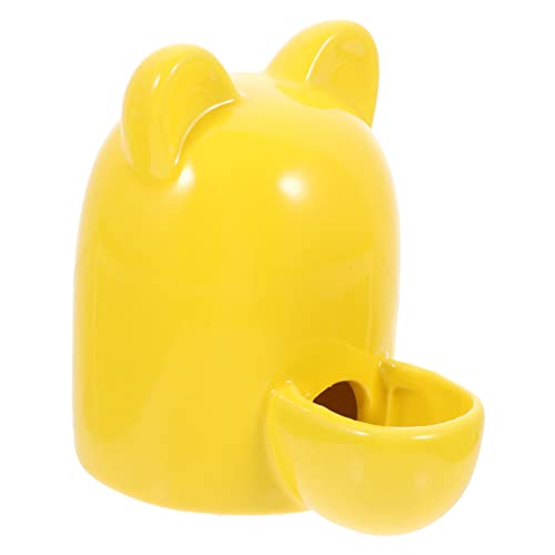 Angoily Tränke Für Chinchillas Meerschweinchen Und Hamster Stabiler Napfhalter Aus Keramik 250 Ml Gelb Angoily Tränke Für Chinchillas Meerschweinchen Und Hamster Stabiler Napfhalter Aus Keramik 250 Ml Gelb von Angoily