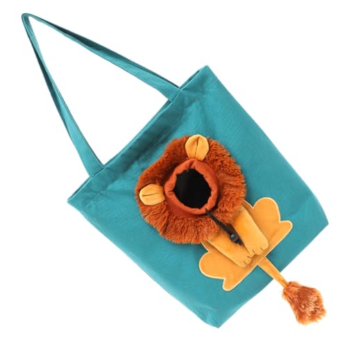 Angoily Umhängetasche Katzentragetasche Hundeträger Tragetasche Für Katzen Katze Mit Umhängetasche Outdoor-reisehandtasche Haustiertasche in Löwenform Reisen Groß Katzentasche Segeltuch von Angoily