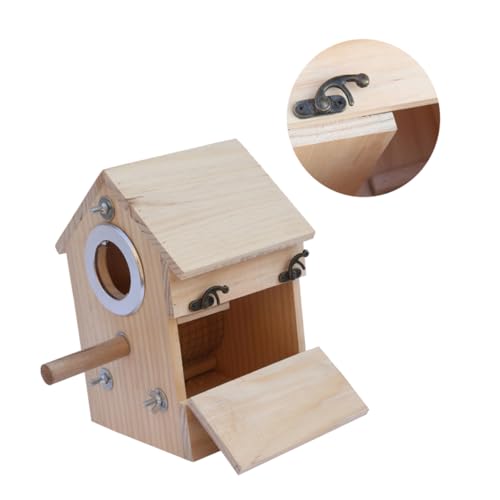 Angoily Vogelnest Aus Massivholz – Vogelzuchtkasten Für Drinnen Und Draußen Glatte Verarbeitung Für Vögel Angoily Vogelnest Aus Massivholz – Vogelzuchtkasten Für Drinnen Und Draußen Glatte Verarbeitung Für Vögel von Angoily
