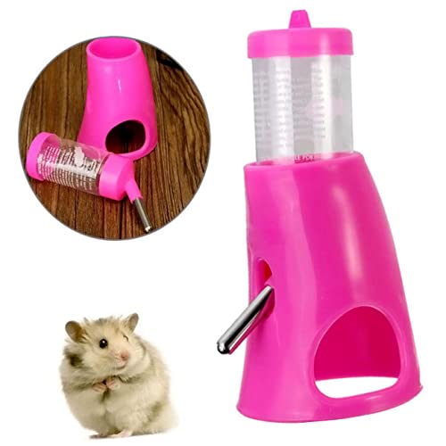 Angoily Kano-Trinkbrunnen Wasserkocher aus Edelstahl Trinkflasche für Hamster wasserkocher Edelstahl Wasserspender für Hamster Wasserflaschenspender für Hamster Haustier Zubringer Rosa von Angoily