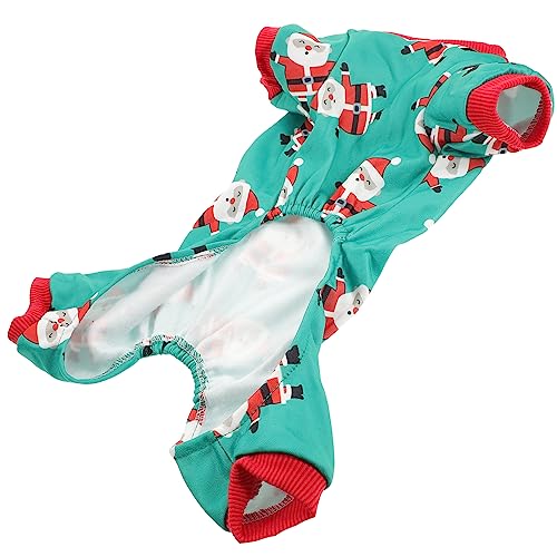 Angoily Haustier-partykostüm für Hunde Pyjama für Weihnachten Modischer Weihnachtsmann-Aufdruck Bequeme Hundekleidung Angoily Haustier-partykostüm für Hunde Pyjama für Weihnachten Modischer Weihnachtsmann-Aufdruck Bequeme Hundekleidung von Angoily