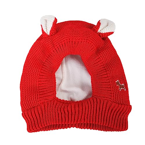 Angoily Wärmende Hundemütze Mit Hasenohren Winterfester Gestrickter Kopfschutz Für Kleine Hunde Rotes Haustierzubehör Für Stilvolles Verkleiden Angoily Wärmende Hundemütze Mit Hasenohren Winterfester Gestrickter Kopfschutz Für Kleine Hunde Rotes Haustierzubehör Für Stilvolles Verkleiden von Angoily