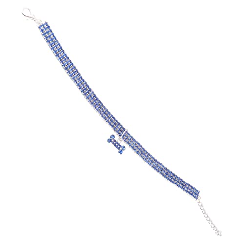 Angoily Luxuriöses Haustierhalsband für Hunde Kristall-hundehalsband Haustierbedarf Strass-Halskette für Haustiere Verstellbare Kette Angoily Luxuriöses Haustierhalsband für Hunde Kristall-hundehalsband Haustierbedarf Strass-Halskette für Haustiere Verstellbare Kette von Angoily