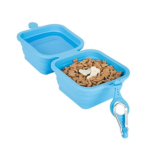 Angoily Tragbarer Wassernapf für Hunde Futternapf Aus Silikon mit Karabiner für Reisen Im Freien Angoily Tragbarer Wassernapf für Hunde Futternapf Aus Silikon mit Karabiner für Reisen Im Freien von Angoily