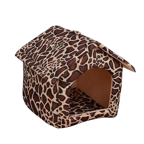 Angoily Haustierbett Faltbar für Katzen Hunde Kleintiere Bett Leopardenmuster Bequem Angoily Haustierbett Faltbar für Katzen Hunde Kleintiere Bett Leopardenmuster Bequem von Angoily