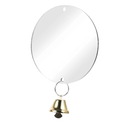 Angoily Vogelspielzeug Spiegel Vogelpapagei Spielzeug Zufällige Glocke Lustiges Vogelkäfig-Ornament für Papageien Angoily Vogelspielzeug Spiegel Vogelpapagei Spielzeug Zufällige Glocke Lustiges Vogelkäfig-Ornament für Papageien von Angoily