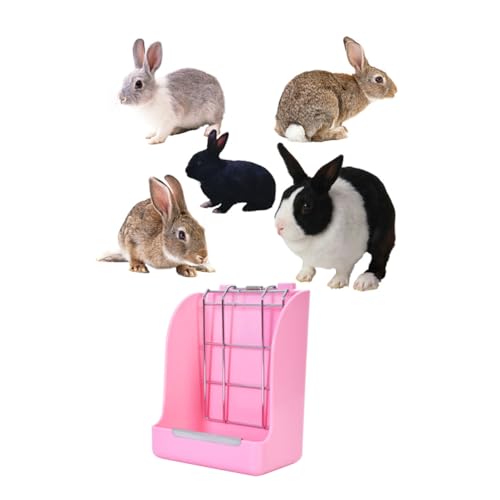 Angoily großer Zubringer Kaninchen Häschen-Feeder Futterautomat für Hamster meerschweinchen Futter Hasengrasregal Grasständer Haustier Chinchilla Korb Grasrahmen Heu von Angoily