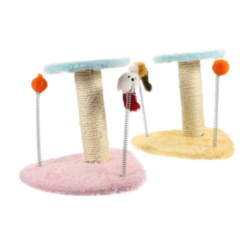 Angoily Dreieckiges Katzenklettergerüst Plüschmaus-Spielzeug Kratzbaum Für Sofa Katzenruhe-spielständer Katzenspielzeug Zufällige Farbe Angoily Dreieckiges Katzenklettergerüst Plüschmaus-Spielzeug Kratzbaum Für Sofa Katzenruhe-spielständer Katzenspielzeug Zufällige Farbe von Angoily