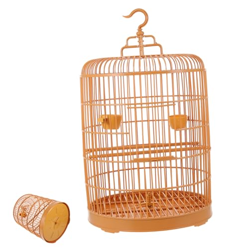 Angoily Hängender Vogelkäfig Für Nymphensittiche Runder Käfig Für Papageien Und Kleine Vögel Langlebig Und Stilvoll Für Innen Und Außenbereich von Angoily