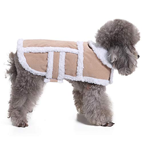Angoter Hundekleidung-Haustier-Jacken-Winter-Warmer Mantel Hunde-Weste-Hemd Kleidung für große, mittlere und kleine Hunde von Angoter
