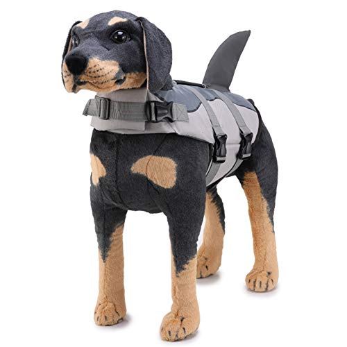 Angoter Hundeschwimmweste Haustier Sicherheit Schwimmanzug Haustier Schwimmweste Jacke Mit Verstellbarem Gurt von Angoter