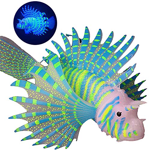 Angoter Künstliche Tropische Fische Glühende Ornament Silikon Schwimmdock Gefälschte Fische Aquarium Dekorative Für Aquarium von Angoter