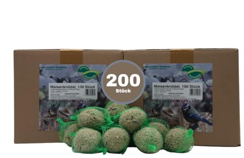 Anhaltiner Meisenknödel 200St. mit Netz Rindertalg Wildvögel Energiequelle Fett von Anhaltiner Premiumfutter Der Futterspezialist