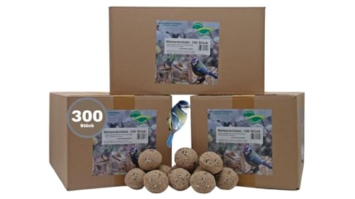 Anhaltiner Meisenknödel 300St. ohne Netz Rindertalg Wildvögel Energiequelle Fett von Anhaltiner Premiumfutter Der Futterspezialist