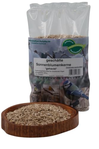 Anhaltiner Sonnenblumenkerne gehackt und geschält 500g Wildvogel schalenlos ganzjährig Anhaltiner Sonnenblumenkerne gehackt und geschält 500g Wildvogel schalenlos ganzjährig von Anhaltiner Premiumfutter Der Futterspezialist
