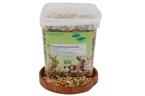 Anhaltiner Zwergkaninchenfutter 3,5 kg Premiumfutter ausgewogene Ernährung ihres Nagers Mischfutter von Anhaltiner Premiumfutter