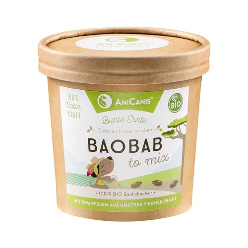 AniCanis Bio Baobabpulver für Hunde - Baobab Fruchtpulver - Superfood Obst Früchte - Multivitamine Mineralien Antioxidantien - Barf Futterzusatz - 100g AniCanis Bio Baobabpulver für Hunde - Baobab Fruchtpulver - Superfood Obst Früchte - Multivitamine Mineralien Antioxidantien - Barf Futterzusatz - 100g von AniCanis