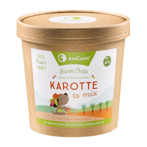 AniCanis Bio Karottenflocken für Hunde - Möhren-Flocken Gemüse Karotten getrocknet - Gemüseflocken - Multivitamine Mineralien - Flockenfutter Barf Futterzusatz - 200g AniCanis Bio Karottenflocken für Hunde - Möhren-Flocken Gemüse Karotten getrocknet - Gemüseflocken - Multivitamine Mineralien - Flockenfutter Barf Futterzusatz - 200g von AniCanis