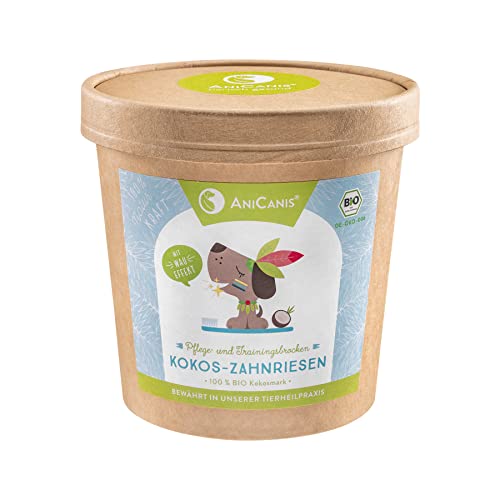 AniCanis Bio Kokos Zahnriesen für Hunde - Kokosstangen Kokos-Leckerli, fettarm vegan purinarm - Zahnpflege Zahnstein - 300g AniCanis Bio Kokos Zahnriesen für Hunde - Kokosstangen Kokos-Leckerli, fettarm vegan purinarm - Zahnpflege Zahnstein - 300g von AniCanis
