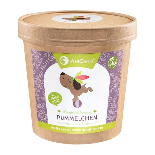 AniCanis Bio Pummelchen - Stoffwechselkräuter Kräutermix getrocknet - ideal für übergewichtige Hunde - Übergewicht Stoffwechselanregung Kräuter vom Tierheilpraktiker - 100g AniCanis Bio Pummelchen - Stoffwechselkräuter Kräutermix getrocknet - ideal für übergewichtige Hunde - Übergewicht Stoffwechselanregung Kräuter vom Tierheilpraktiker - 100g von AniCanis