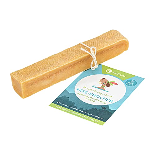 AniCanis Käseknochen für Hunde - Käse Kauknochen aus Deutscher Weidemilch - Hartkäse Käsestangen - Zahnstein, Zahnpflege-Snack - L von AniCanis