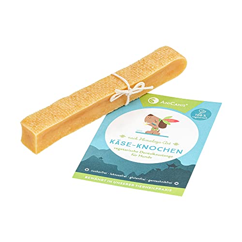 AniCanis Käseknochen für kleine Hunde - Käse Kauknochen aus Deutscher Weidemilch - glutenfrei, vegetarisch - Hartkäse - XS von AniCanis