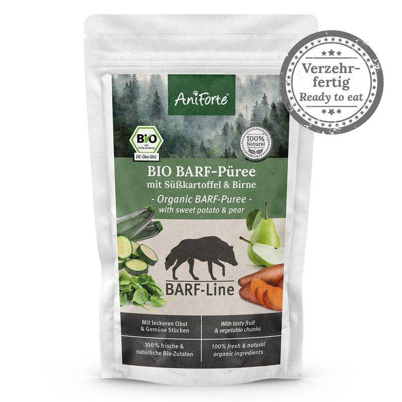 AniForte® BARF-Line Bio Gemüse & Obst Mix Süßkartoffel Birne 15 x 150 g von AniForte®