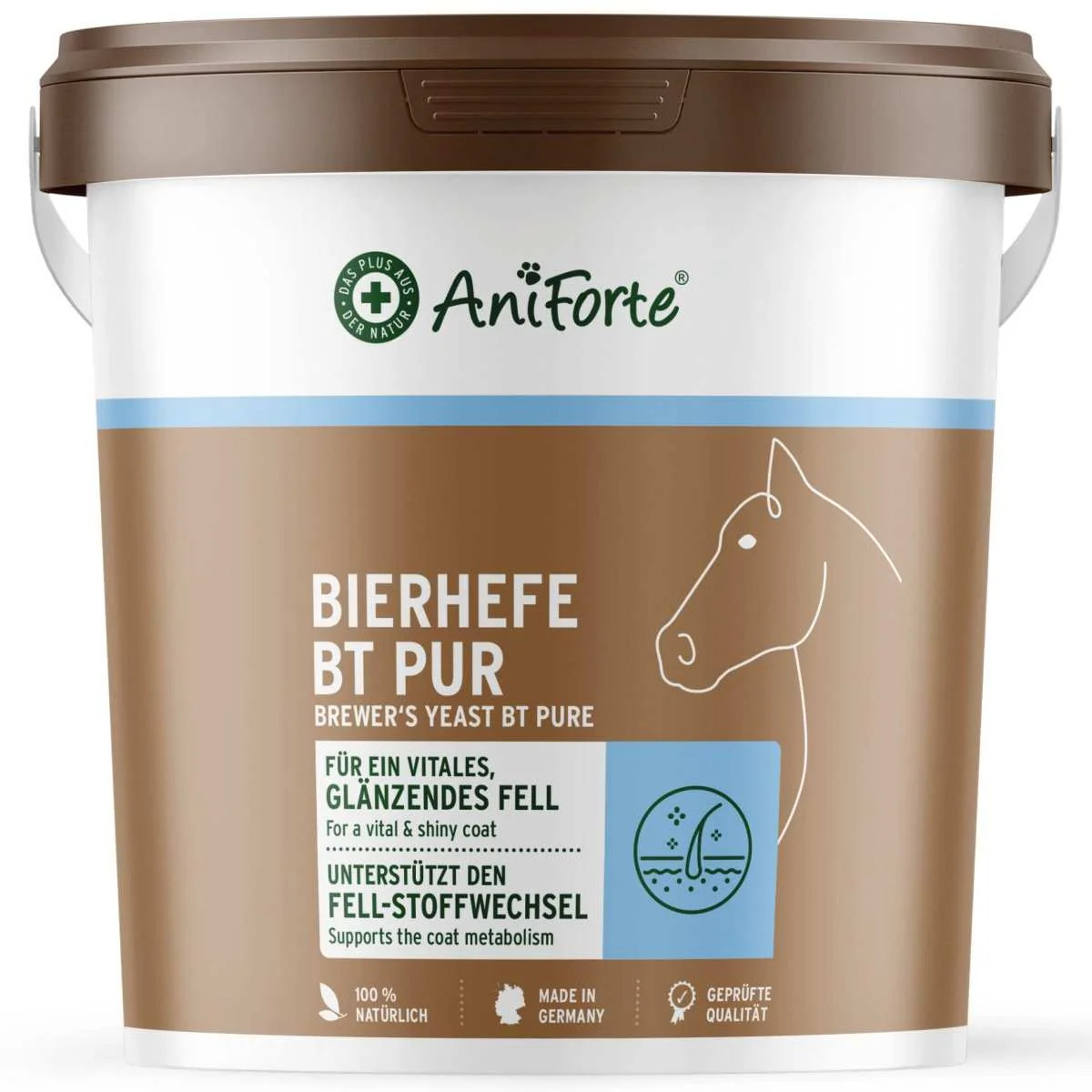 AniForte® Bierhefe Bt Pur 5 kg unterstützt die Magen-Darm-Funktion von AniForte®