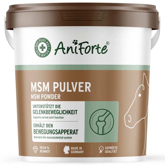 AniForte® Msm Pulver für Pferde 1,5 kg unterstützt die Gelenke von AniForte®