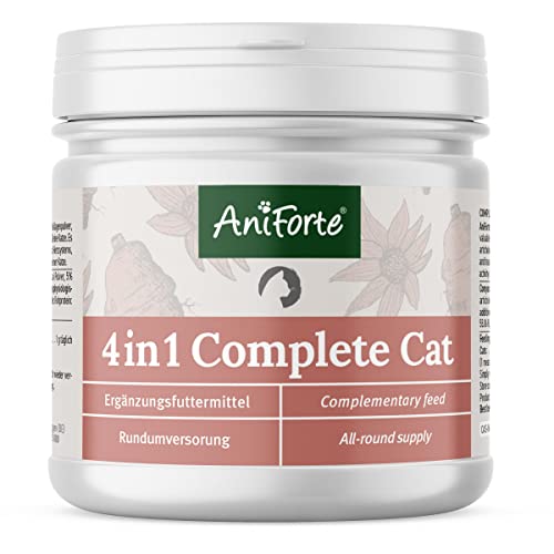 AniForte 4in1 Complete Cat 60g - Rundumversorgung für Katzen, Reich an Antioxidantien, Vitaminen, Mineralien, Pulver mit Taurin, Kollagen für Gelenke, Nervensystem, Immunsystem, Magen-Darm von AniForte
